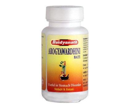 Arogyavardhini vati (Arogyawardhini bati) Baidyanath, 40 药片 - 12 克