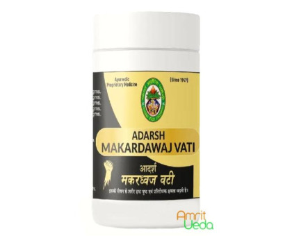 Makardhwaj vati Adarsh Ayurvedic, 10 克 ~ 80 药片