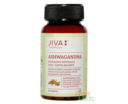 Ashwagandha Jiva, 120 药片