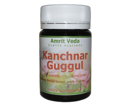 Kanchnar Guggul Amrit Veda, 90 药片