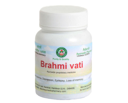 Brahmi vati Adarsh Ayurvedic, 40 克 ~ 125 药片