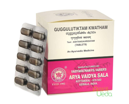 Guggulutiktam 提取物 Kottakkal, 2x10 药片 - 24 克