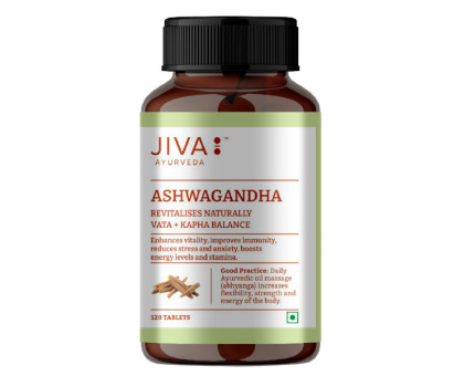 Ashwagandha Jiva, 120 药片