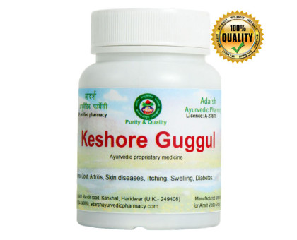 Kaishore Guggul (Keshore Guggul) Adarsh Ayurvedic, 40 克 ~ 110 药片