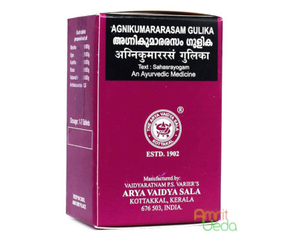 Agnikumararasam gulika Kottakkal, 100 药片