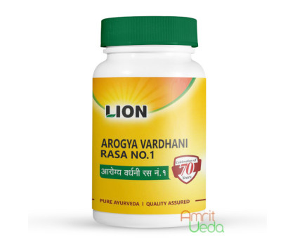 Arogyavardhini vati (Arogya Vardhani Rasa) Lion, 100 药片 - 50 克