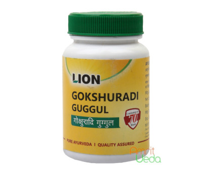 Gokshuradi Guggul Lion (Gokshuradi Gugul Lion), 100 药片