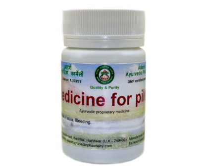 Medicine for piles Adarsh Ayurvedic, 40 克 ~ 100 药片