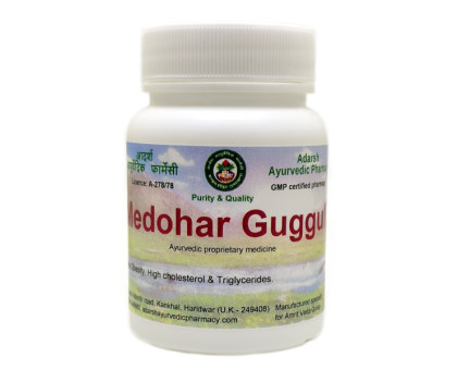 Medohar Guggul Adarsh Ayurvedic, 40 克 ~ 100 药片