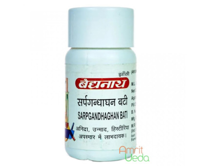 Sarpagandhaextract bati Baidyanath, 10 克 - 40 药片