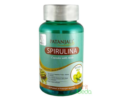 Spirulina with Amla Patanjali, 60 胶囊