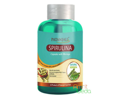 Spirulina with Moringa Patanjali, 60 胶囊