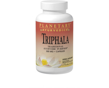 Triphala 1000 mg Planetary Ayurvedics, 120 药片