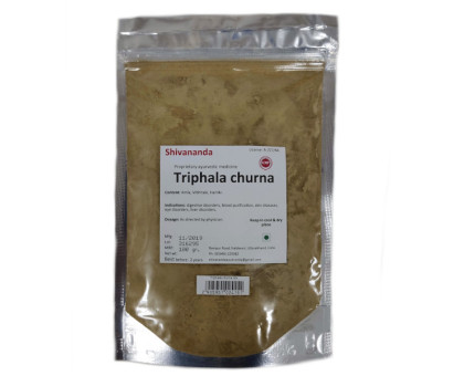 Triphala 粉末 Shivananda, 100 克