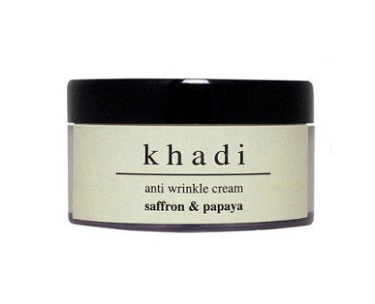 Anti wrinkle cream Saffron & Papaya Khadi, 50 克