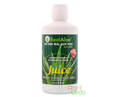 Aloe vera 果汁 Real Aloe Solutions, 960 毫升