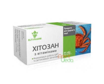 Chitosan with vitamins Elit-Pharm, 80 药片