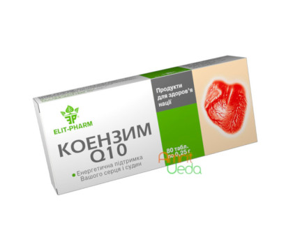 Coenzyme Q-10 Elite-Pharm, 80 药片