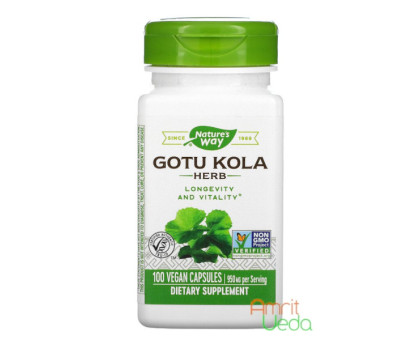 Gotu Kola 950 mg Nature's Way, 100 胶囊