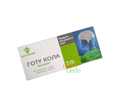 Gotu Kola (Brahmi) 提取物 Elite-Pharm, 80 药片