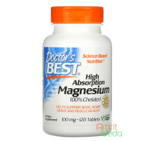 Magnesium chelated - 100 mg, 120 药片