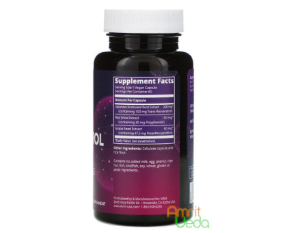 Resveratrol MRM Nutrition, 60 胶囊