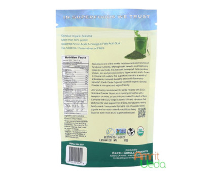 Spirulina 粉末 Earth Circle Organics, 113 克