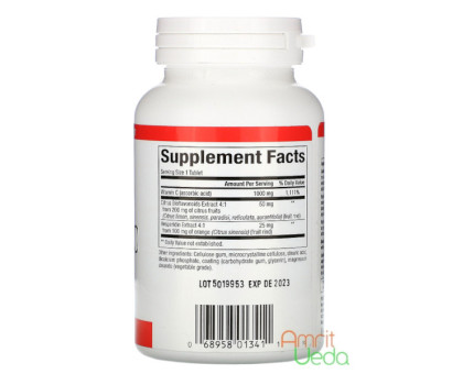 Vitamin C 1000 mg Natural Factors, 60 药片