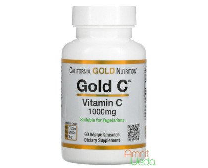 Vitamin C California Gold Nutrition, 60 胶囊