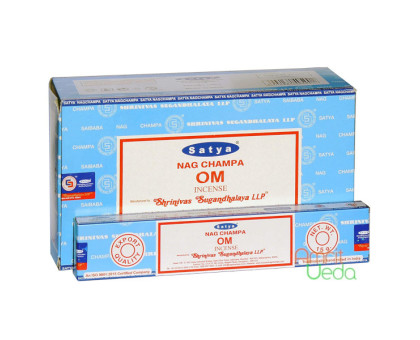 Incense sticks Satya Nag Champa OM Satya, 15 grams