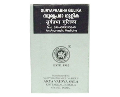 Suryaprabha gulika Kottakkal, 100 药片