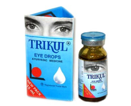 Eye drops Trikul Trimed ayurveda, 15 毫升